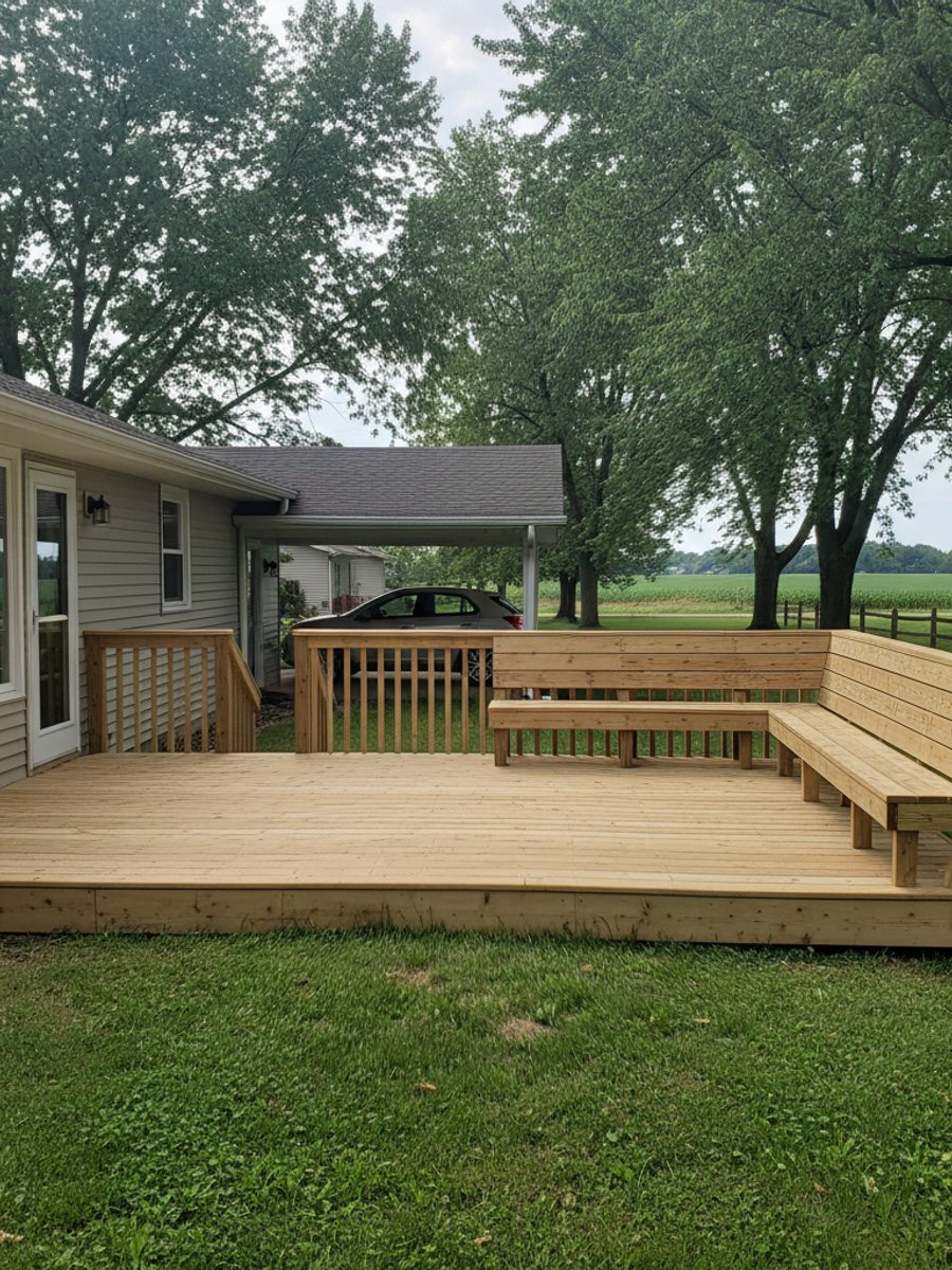 Deck Staining & Sealing completed by Omega Deck Company in Waukesha, WI
