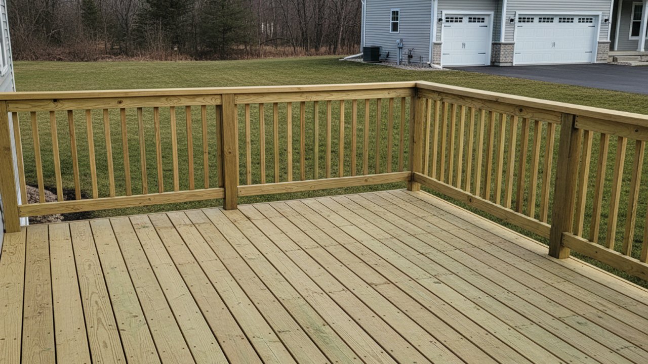Deck Installation completed by Omega Deck Company in Milwaukee, WI