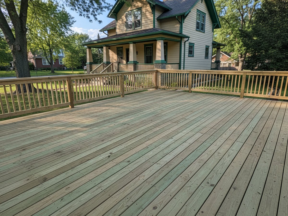 Deck Resurfacing completed by Omega Deck Company in Wauwatosa, WI