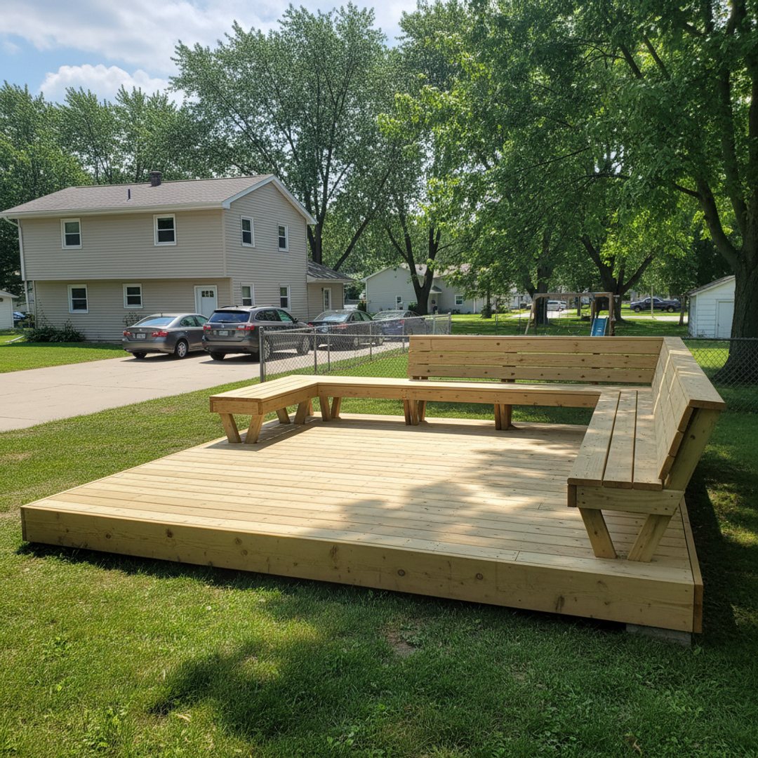 Deck Demolition & Removal completed by Omega Deck Company in New Berlin, WI