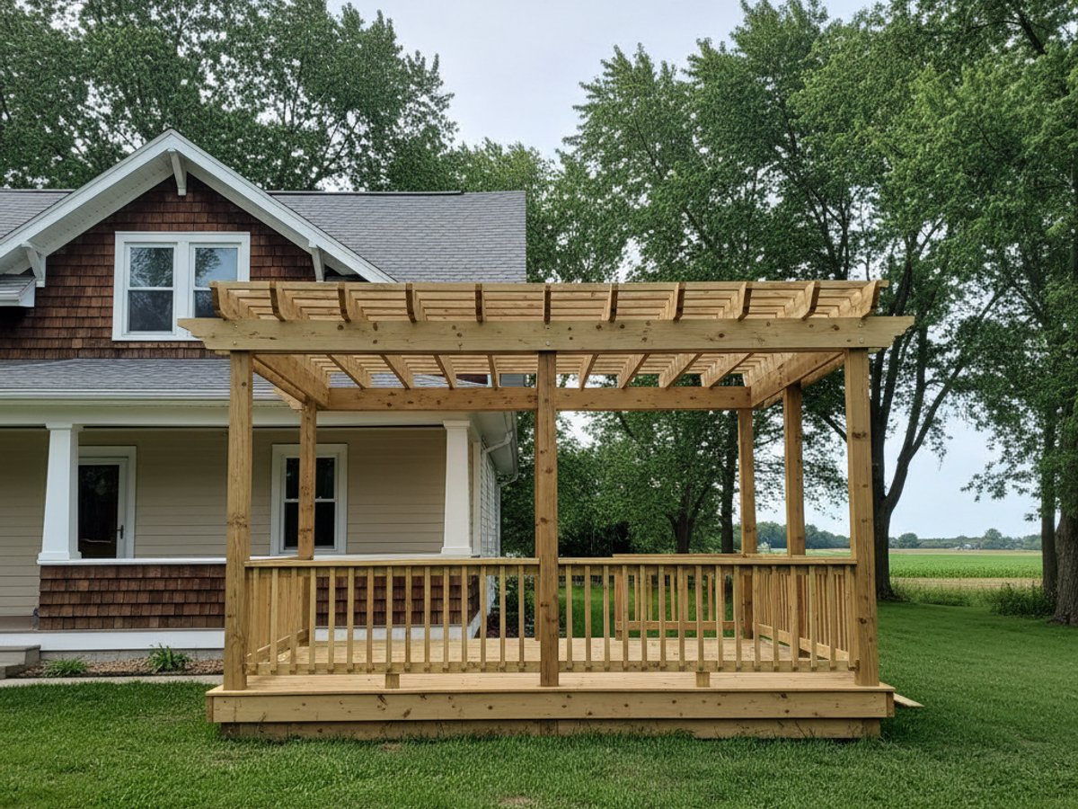 Deck Installation completed by Omega Deck Company in Franklin, WI